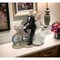 kevinsgiftshoppe Ceramic Newlywed Couple On Bike Figurine Wedding Decor  Wedding Favor Anniversary Decor  Home Decor